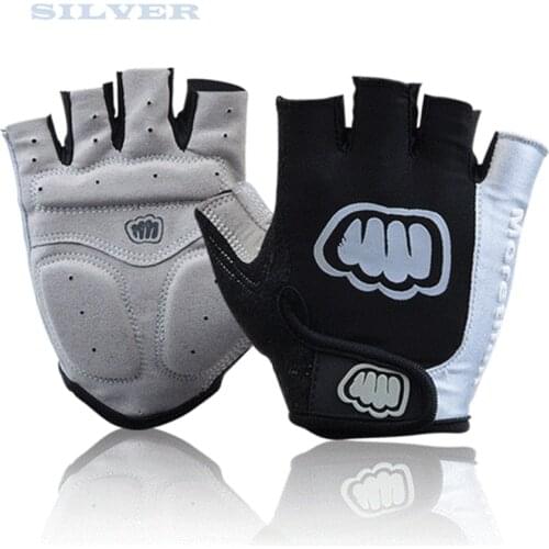 Man Women Cycling Gloves Half Finger Gel Road Bike Glove Black Red Yellow Summer Sport Airsoft Parkour Gloves M-XXL