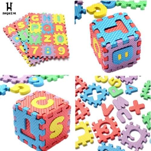 Water Floating Toy Kids Puzzles Toys Foam Mat Alphabet Letters Numbers Children Intelligence Development Bath