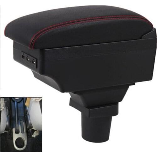 For Toyota ist armrest box central Store content Storage box armrest box with cup holder USB interface