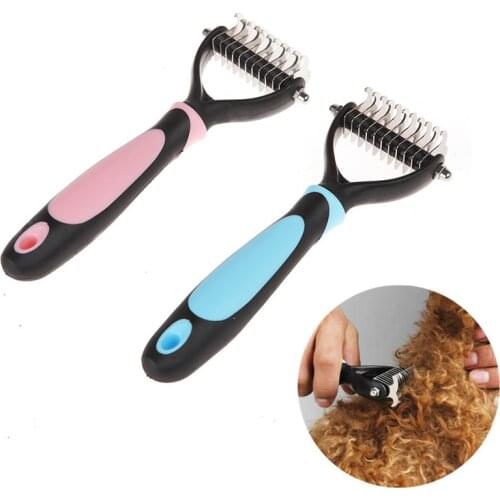 Pet Dog Cat Knot Comb Hair Grooming Comb Pet Hair Fur Brush Shedding Trimmer Pet Undercoat Rake Comb Trimmer Dog Accessories