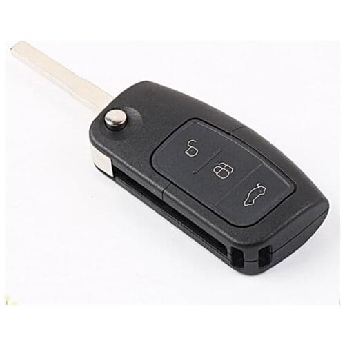 Brand New 3 Buttons Folding Flip Remote Key Shell For Ford Focus Replacement Key Blanks Case