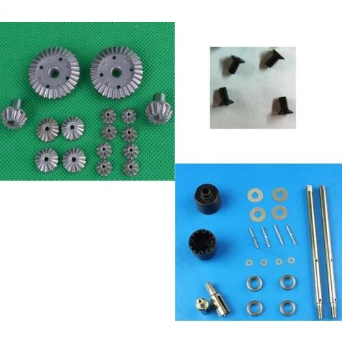 Wltoys 12428 12428-A 12428-B 12428-C 12423 RC Car Spare Parts DIY Set Metal Differential Gear + Gear Box 12428-0091/12428-0133