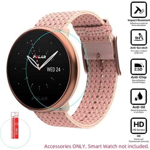 Tempered Glass Clear Protective Film Guard For Polar Ignite 2 Watch Ignite2 Sport Smartwatch Screen Protector Cover Protection