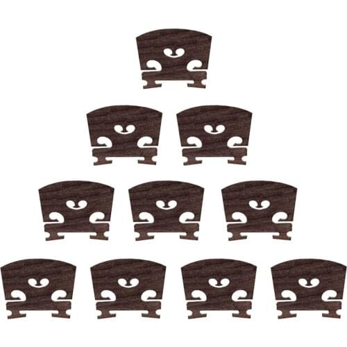 10Pieces Master 4/4 Violin Ebony Bridge Wood Brazil Ebony Pure Durable