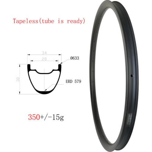 435g MTB XC AM 34mm wide 29er mountain bike carbon rims disc tubeless 30mm deep 24H 28H 32H UD 3K 12K 29in all mountain wheels
