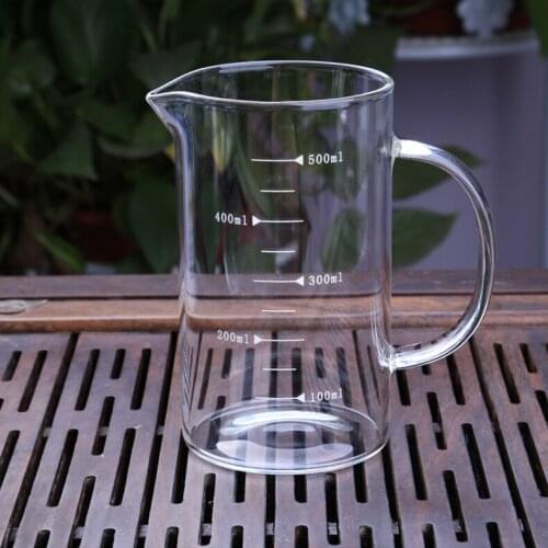 500ml Measuring Cup Fair Teacup Serving teacup Water Home Drinkware Office home bar gift Milk juice wine coffee Restaurant