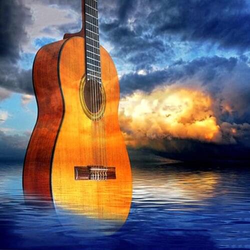 Diamond Embroidery Landscape Diamond Painting Full Square/Round Guitar New Arrival Picture Of Rhinestones