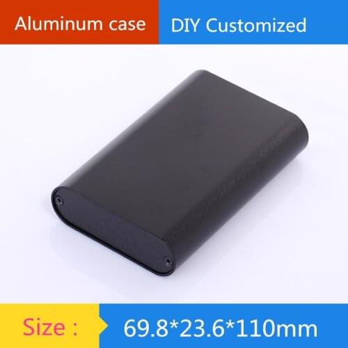 Aluminum amplifier chassis / Electronics Instrument housing / Power shell / AMP Enclosure / case / DIY box (69.8* 23.6*110 mm)
