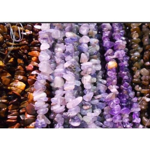 Turquoise Garnet Ruby Sapphire Citrine Gravel Shape 5mm-8mm Natural Stone Beads For Jewelry Making Crystal Onyx Moonstone Diy