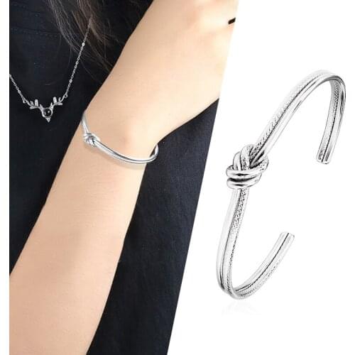Punk Bracele Lgbt Accessories Tie a Knot Gold Bangle Personalized Stainless Steel For Women Bangle Luxury Man Bracele Jewelry
