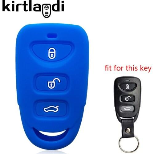 Remote Car Key Case Fob Holder for Hyundai Tucson Elantra Santa FE Carens Sonata for Kia Carens Rio 3 Soul Forte 2006-2010 Cover