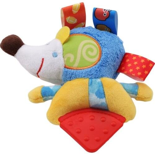 Infant Musical With BB Soft Plush Fox Bear Cows Baby Rattles Bed Stroller Teether Rattle Mobiles Baby Toys Gift Plush Doll