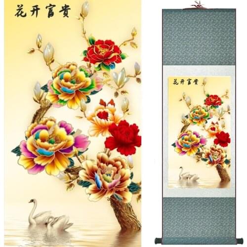 Flowers painting Chinese traditional art painting home decoration paintings20190905025