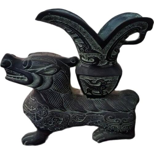 Chinas Ancient Bronze Ware God Beast Bottle
