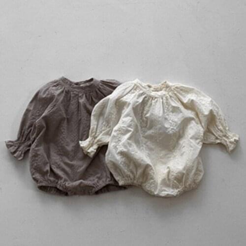 Spring Baby Girl Long Sleeve Rompers Summer Baby Girl Embroider Rompers Baby Kids Girl Newborn Rompers Clothes