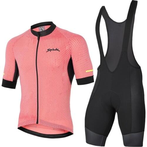 SPIUKful Pro Team2020 Mens Cycling Jersey Set Bike Suit Short Sleeve Top Bib Shorts Clothing Bib Shorts Mtb Ropa Ciclismo Hombre
