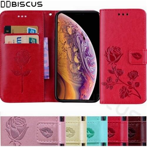 3D Rose flower Flip Leather Case For iPhone 11 Pro X XS 12 Mini XR Phone For iPhone 7 8 6 6S Plus 5 5S SE 2020 TPU Wallet Funda