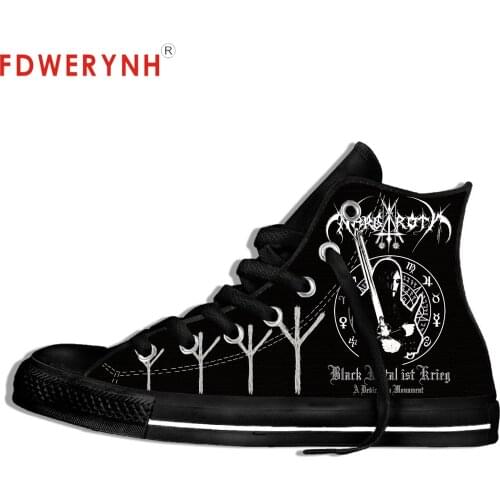 Zapatos de hombre Mens Casual Shoes Burzum Band Rock Pop Band Metal Music Fashion Lightweight Breathable Shoes For Women Men