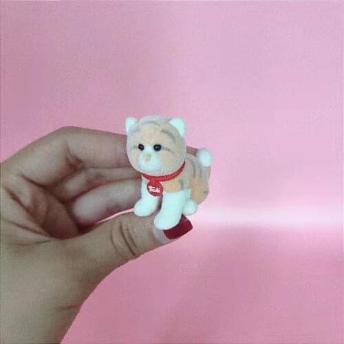 Mini Cute Animal Italy Trudi Ice and Snow Series Miniature Flocking Doll Cute Little Gift for Children Birthday Doll