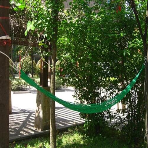 Mounchain 1pc Portable Outdoor Sleeping bag Bed 9 Core Nylon Hangnet Hammock Mesh Sleeping Bed Swing Camping colors