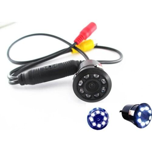 New update 8 LED Night vision Car front view camera CCTV Color indoor outdoor waterproof mini micro camera 170 angle
