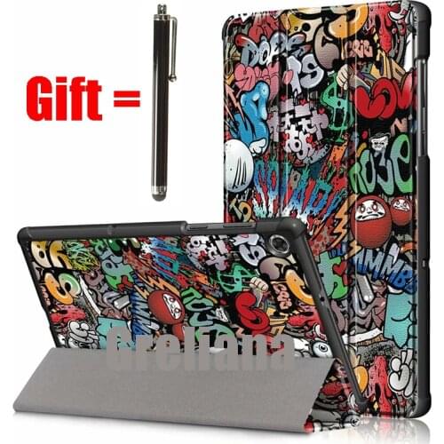 New Case For Lenovo Tab M10 Plus 10.3 TB-x606f TB-x606x Cover for Tab M10 10.1 TB-X605L TB-X605F Magnetic PU Leather Stand Shell