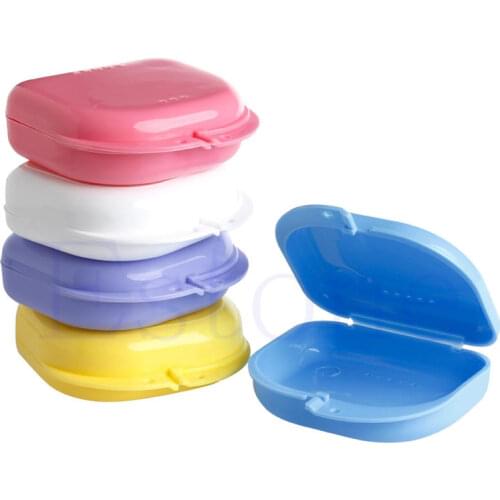 Newly Dental Orthodontic Retainer Denture Storage Case Box Mouthguard Container 652A
