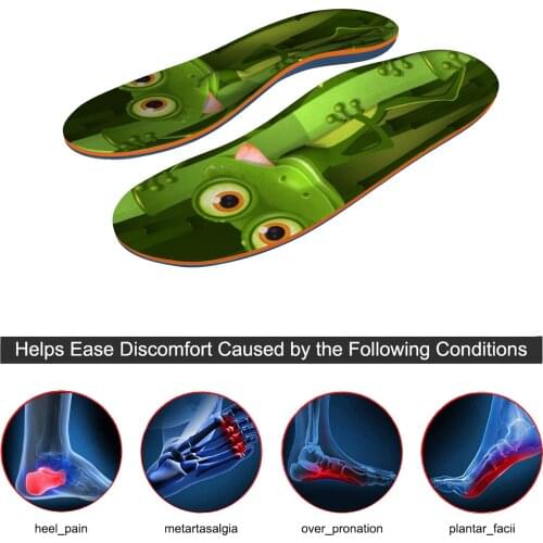 Orthopedic Arch Support Insole With Creative Anime Frog Pattern