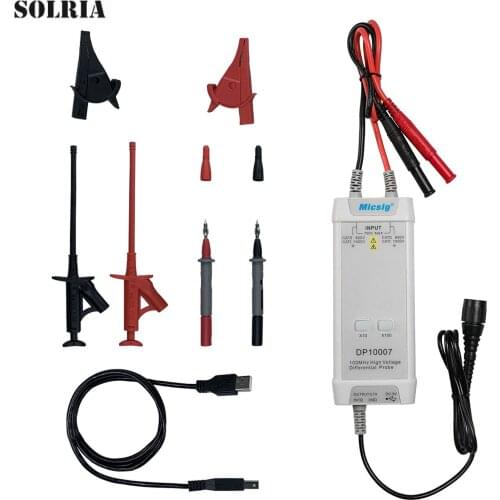 Oscilloscope Micsig DP10007 High Voltage Differential Probe 700V 100MHz 3.5ns Rise Time 10X/100X Attenuation Rate
