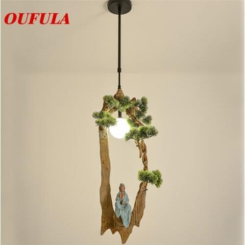 OUFULA Artistic Pendant Lights Hanging Decorated Modern Fixture For Living Room Dining Room Bedroom Restaurant
