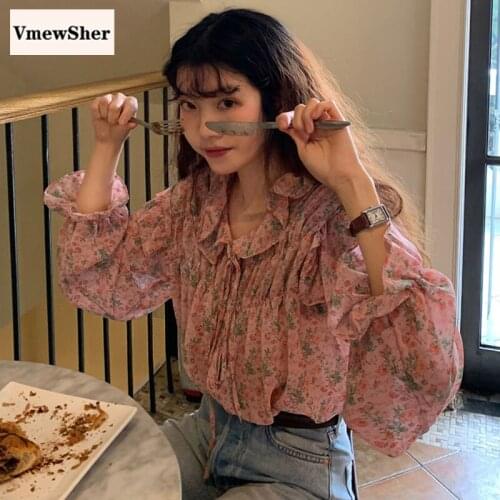 Женские шифоновые рубашки VmewSher China At AliExpress