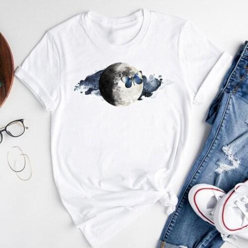 Women Graphic Butterfly 90s Style Mujer Camisetas Fashion Print Short Sleeve Summer Female Clothes Tops Tees Tshirt T-Shirt