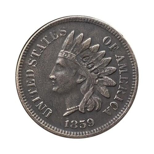 1859 Indian head cents coin copy