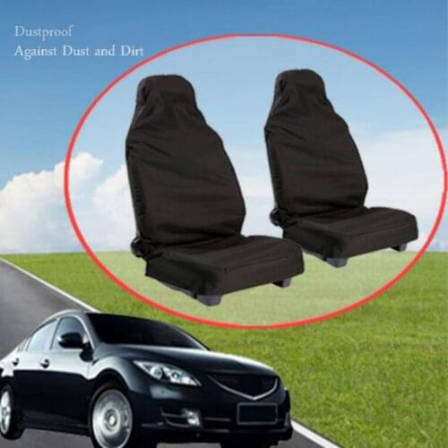 2PCS/1Pair Car Front Seat Protector Cover Heavy Duty Auto Universal Waterproof Car Seat Covers Breathable Cushion Protector