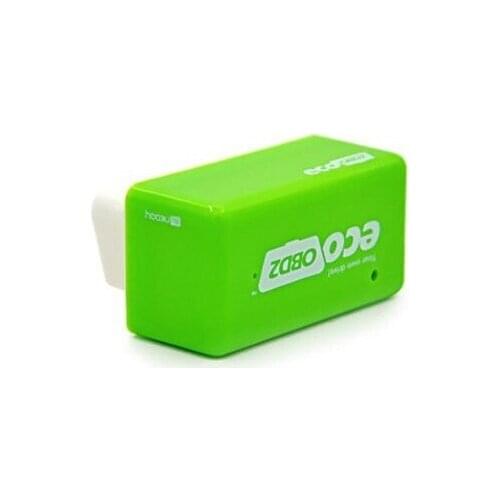 50Pcs/Lot Green EcoOBD2 Economy Chip Tuning Box OBD Car Fuel Saver Eco OBD2 for Benzine Cars Fuel Saving 15