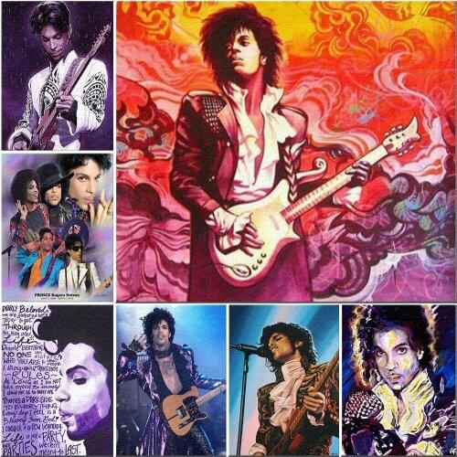 5D DIY Diamond Painting Legendary Singer Prince Purple Rain Full Drill Beads Embroidery Mosaic Cross Stitch Home Decor Fans Gift