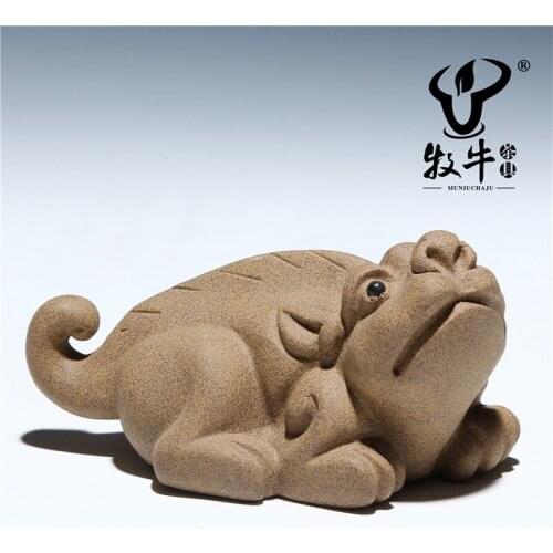 Amoy source super raised water arenaceous clay brave Yixing purple sand tea pet store decoration sculpture mixed batch