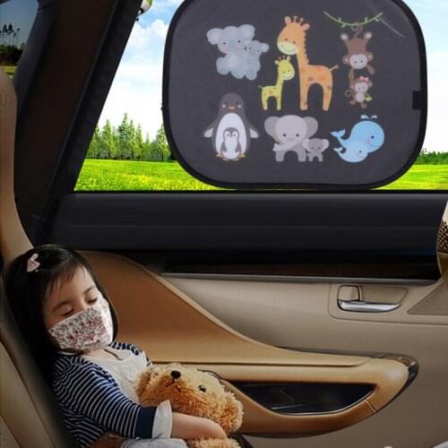 Car Sun Shades Car Window Shades For Rear And Side Car Sunshade Cute Cartoon Car Heat Shield Protect Baby Car Sunshade Curtains