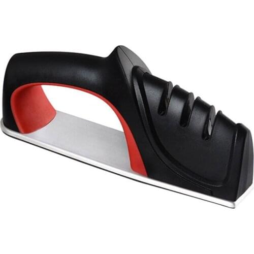 Knife grinder household tungsten steel stone knife grinder kitchen artifact TPR handle knife grinder knife sharpener whetstone