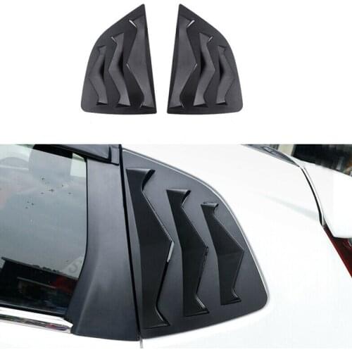 For Honda Fit Jazz 2014 2015 2016 2017 2018 2019 Car Side Vent Window Louver Shutter Covers Trim Rear Window Louvers Scoop Cover