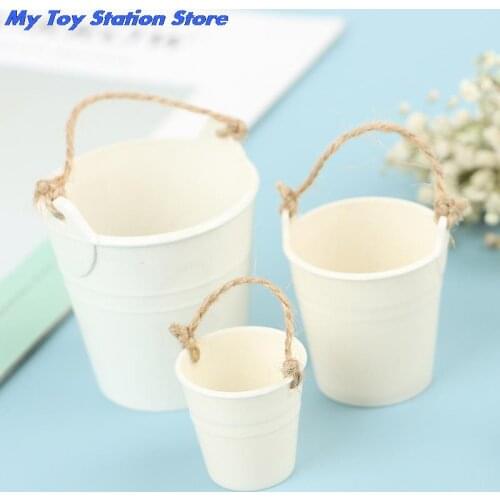 Simulation Water Bucket 1/12 1/6 Fairy Home Kitchen Pretnd Play Game Doll house Miniature Dollhouse Accessories