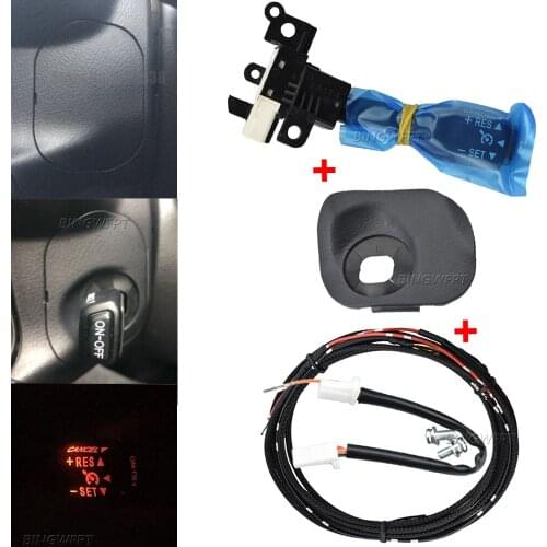 Red LED Cruise Control Switch 45186-06300-C0 OEM 84632-34017 84632-34011 Cover Kit For Toyota Camry (Hybrid)