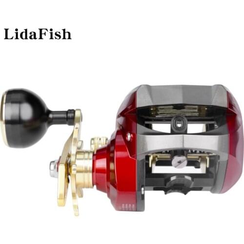 LIDAFISH New Metal Spool Fishing Wheel 6.4:1 Gear Ratio 6+1BB High Quality Professional Digital Display Baitcasting Reel