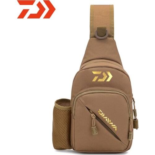 Daiwa Fishing Mens Chest Bag Shoulder Bags Fashion Crossbody Bag Multifunction Small Backpack Camouflage Fishing Mens Bag