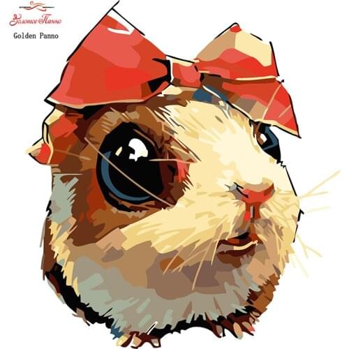 Golden Panno,Needlework,DIY Cross stitch,Sets For Embroidery kit 14ct unprinted big mouse cross-Stitching,christmas 1010