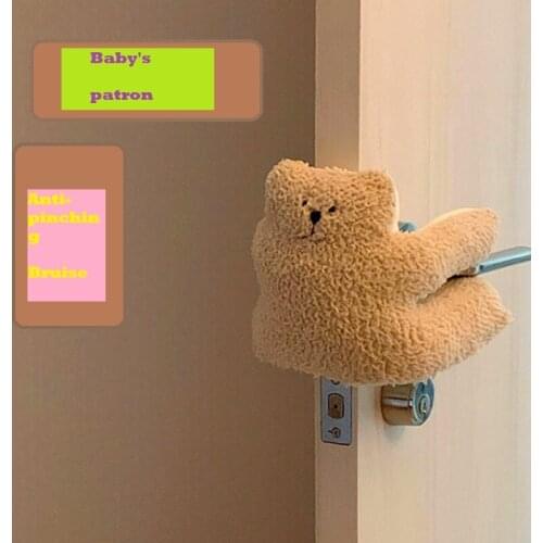 New Cute Useful creative Baby pinch-proof Bruise door hanger Cartoon bunny bear Door stop Child protection soft doll gift