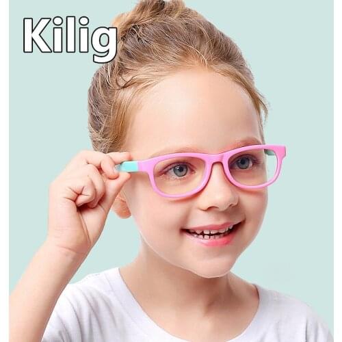 2020 Anti Blue Light Glasses Girl Boy Children Blocking Glare Filter Eyeglasses for Gaming Computer Reading Frame UV400