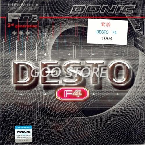 DONIC F4 DESTO Table Tennis Rubber original Quick Attack Pimples in with sponge ping pong tenis de mesa