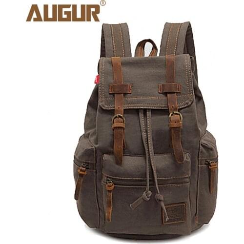 Hiking Travel Camping Backpack Vintage Canvas Backpacks Men and Women Bags Travel Students Casual