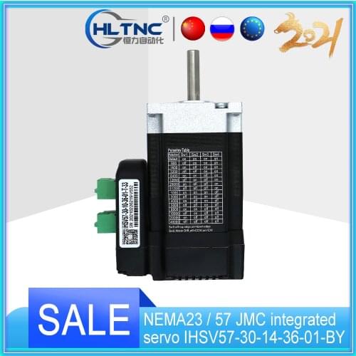 Servo motor NEMA23 / 57 JMC integrated servo IHSV57-30-14-36-01-BY motor driver + motor integrated 140W 0.45NM 3000rpm DC36V